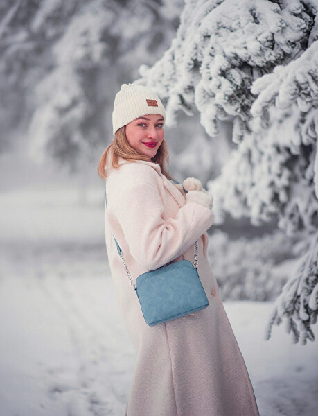 Dámská crossbody kabelka Fossy Mini Suede Blue