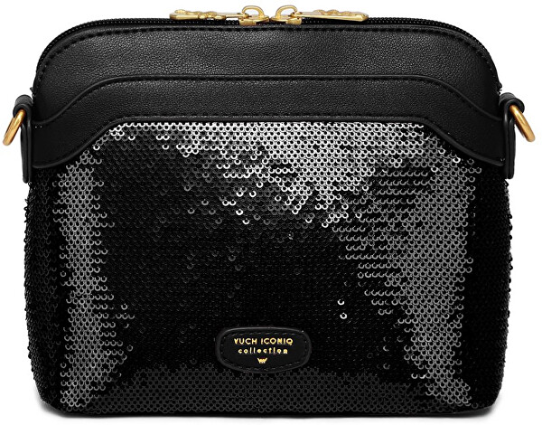 Dámská crossbody kabelka Fossy Sequin Mini Black