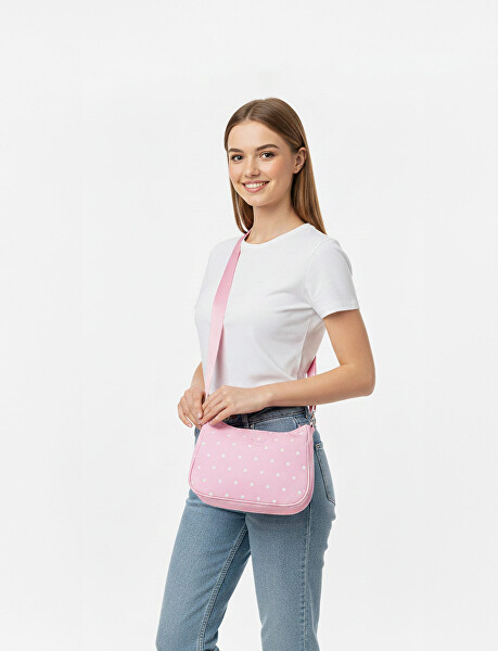 Dámská crossbody kabelka Liva Dotty Beige Banana Bag