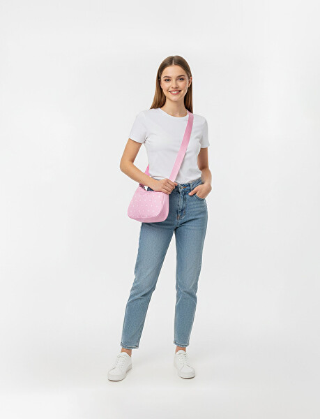 Dámská crossbody kabelka Liva Dotty Beige Banana Bag