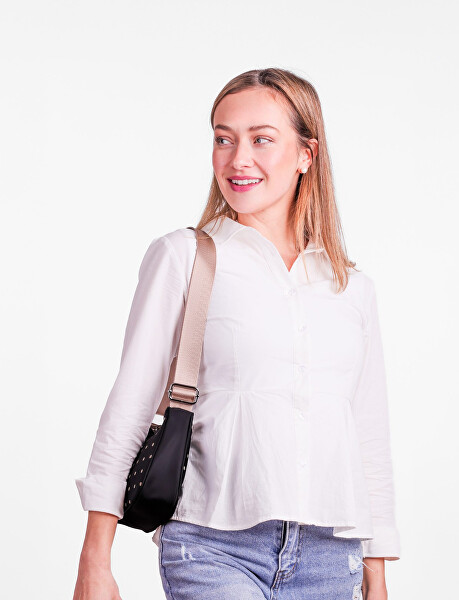 Dámská crossbody kabelka Liva Dotty Black Banana Bag