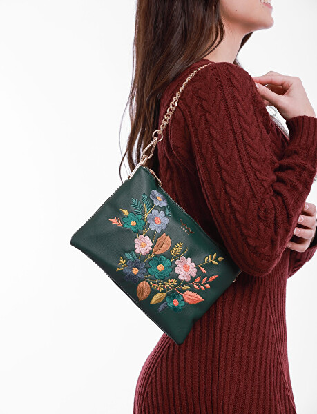 Dámská crossbody kabelka Lylann Flowers Green