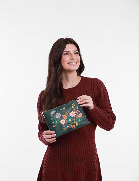 Dámská crossbody kabelka Lylann Flowers Green