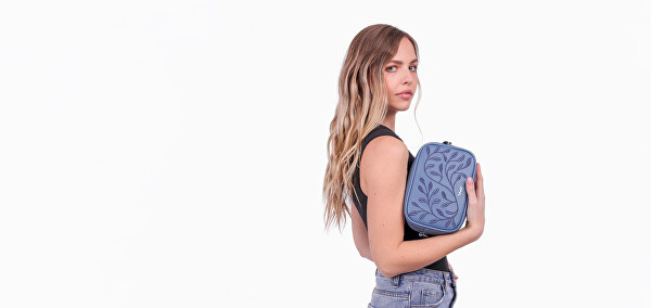 Dámska crossbody kabelka Massimo Mini Leaves Blue