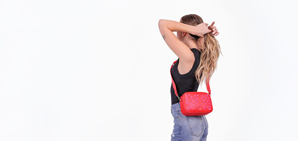 Dámská crossbody kabelka Massimo Mini Leaves Red