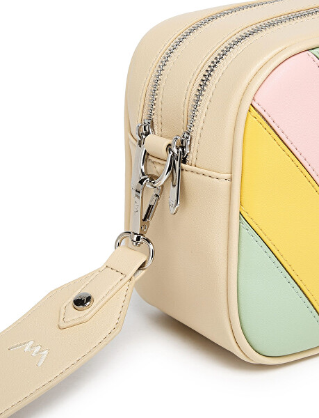 Dámská crossbody kabelka Massimo Striped Beige