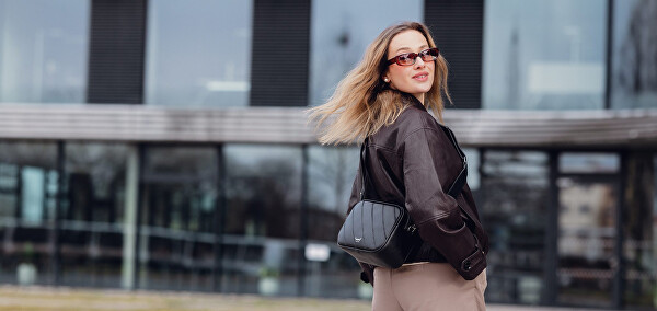 Dámská crossbody kabelka Massimo Striped Black
