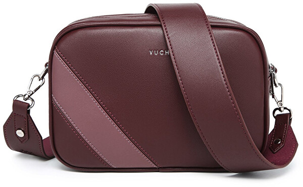 Dámská crossbody kabelka Massimo Striped Dark Wine