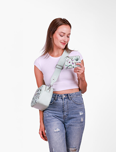 Dámská crossbody kabelka Massimo Wildflowers Green