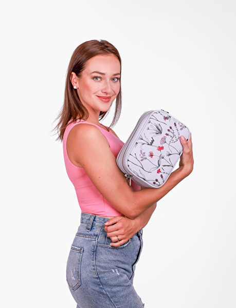 Dámská crossbody kabelka Massimo Wildflowers Grey