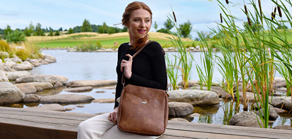 Dámská crossbody kabelka Neliss Brown