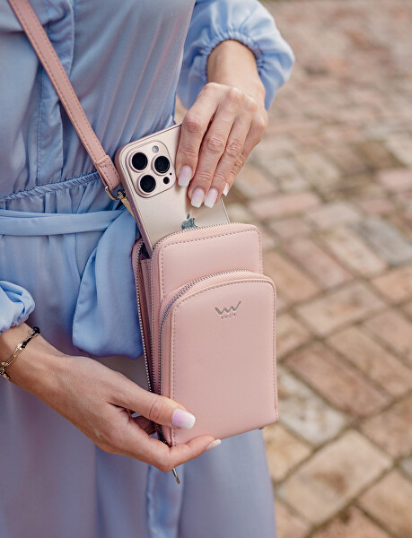 Dámská crossbody peněženka Rosia Light Pink