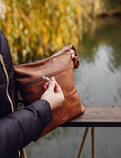 Dámská crossbody kabelka Prisco Brown