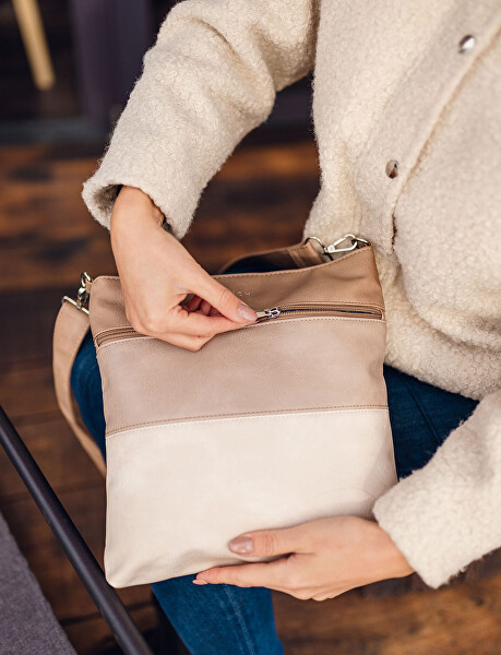 Dámská crossbody kabelka Prisco Creme