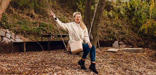 Dámská crossbody kabelka Sabin Creme