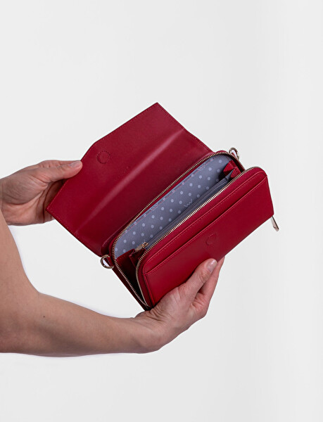Dámská crossbody peněženka Bessy Red