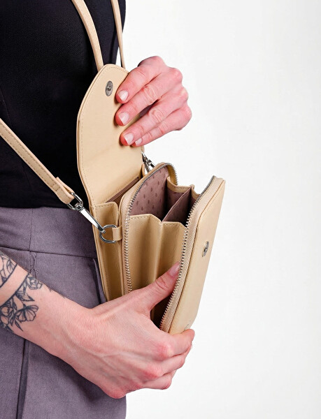 Dámska crossbody peňaženka Chanthal Beige