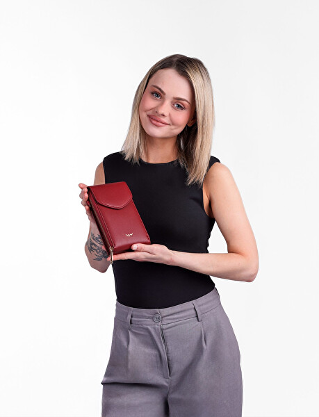 Dámská crossbody peněženka Chanthal Wine