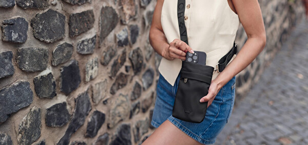 Dámská crossbody peněženka Mida Black