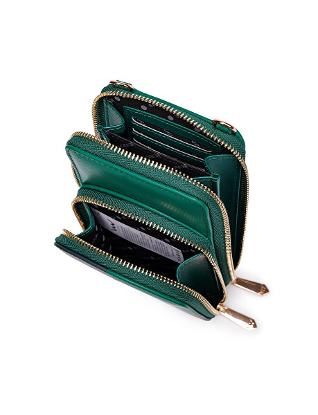 Dámská crossbody peněženka Rosia Big Dot Dark Green