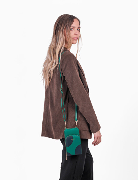 Dámská crossbody peněženka Rosia Big Dot Dark Green