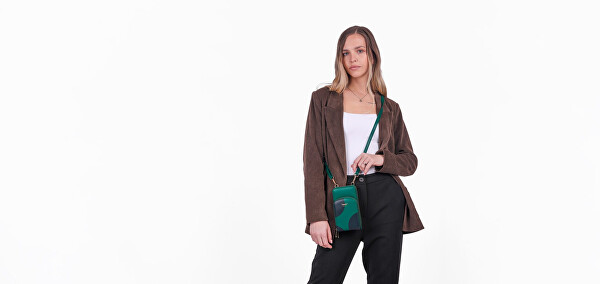 Dámská crossbody peněženka Rosia Big Dot Dark Green