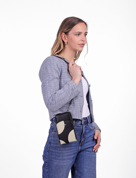 Dámská crossbody peněženka Rosia Big Dot Off White