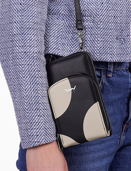 Dámská crossbody peněženka Rosia Big Dot Off White