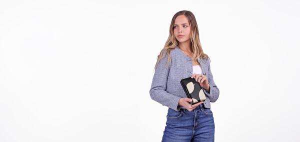 Dámská crossbody peněženka Rosia Big Dot Off White