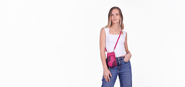 Dámská crossbody peněženka Rosia Big Dot Raspberry