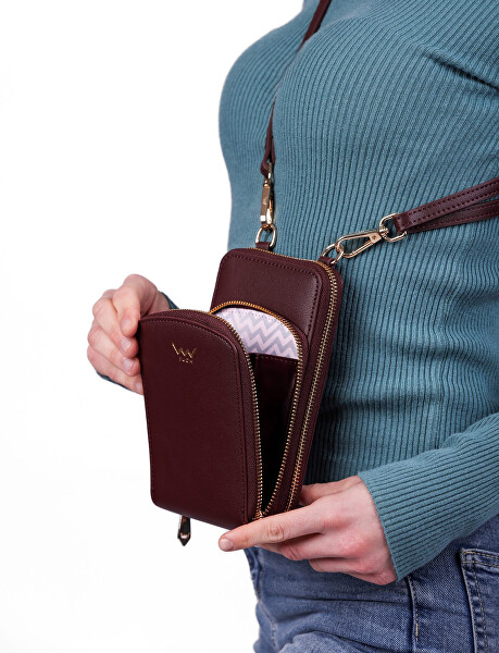 Dámská crossbody peněženka Rosia Dark Wine