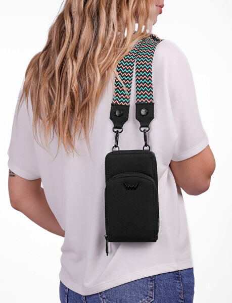 Dámská crossbody peněženka Rosia E Black