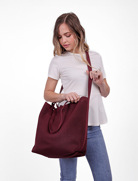 Dámska kabelka Gardell Knit Wine Red