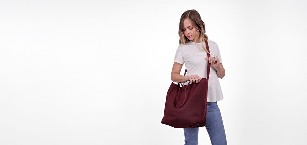 Dámska kabelka Gardell Knit Wine Red