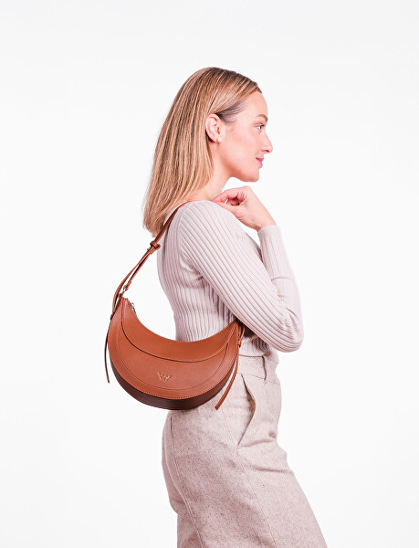 Dámská kabelka Linaya Brown Banana Bag