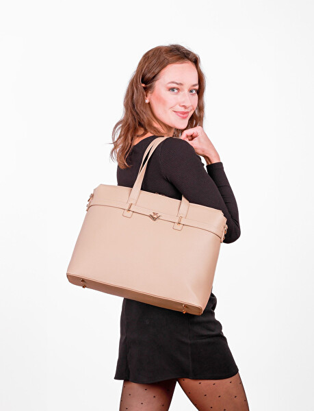 Dámská kabelka na notebook Nyara Beige