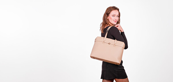 Dámská kabelka na notebook Nyara Beige