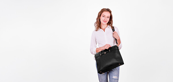 Dámská kabelka na notebook Nyara Black