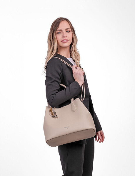 Dámska kabelka Roselda Charm Beige 2 v 1