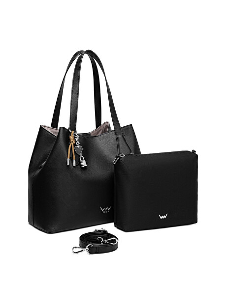 Dámská kabelka Roselda Charm Black 2 v 1
