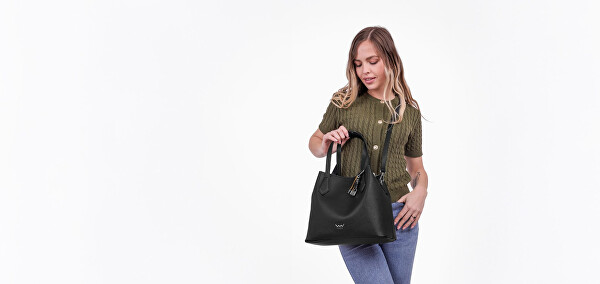 Dámská kabelka Roselda Charm Black 2 v 1