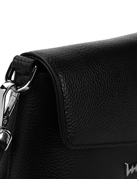 Dámská kožená crossbody kabelka Leyra Black
