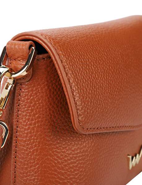 Dámská kožená crossbody kabelka Leyra Brown