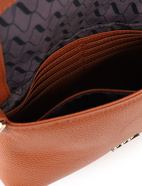 Dámská kožená crossbody kabelka Leyra Brown