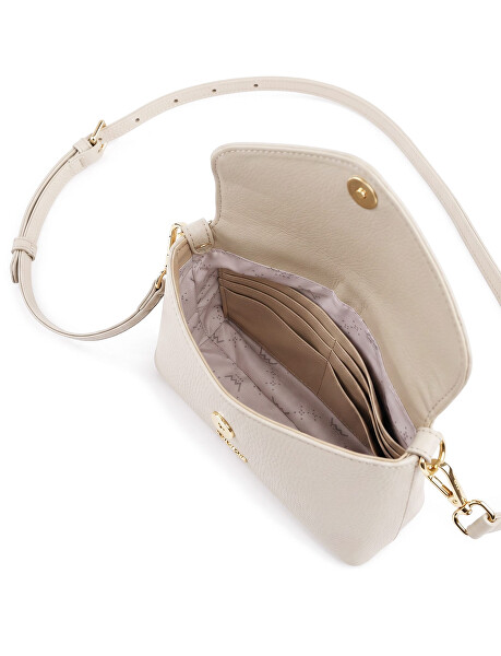 Dámská kožená crossbody kabelka Leyra Grace Beige