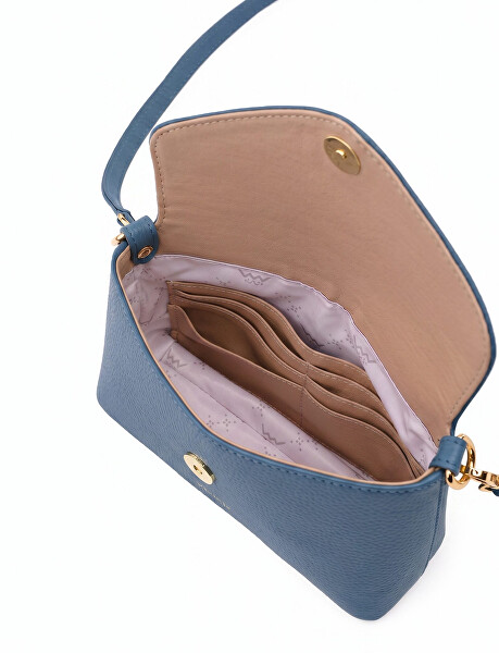 Dámská kožená crossbody kabelka Leyra Grace Blue