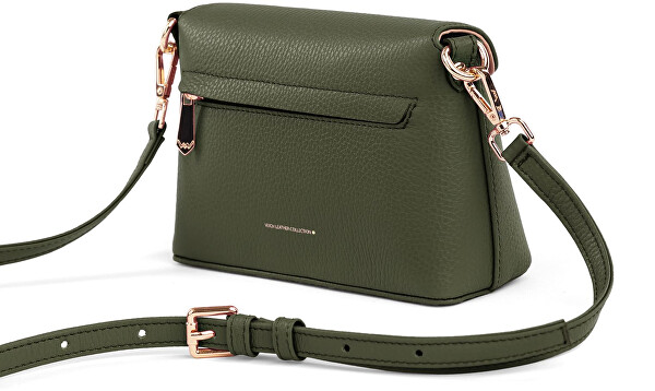Dámská kožená crossbody kabelka Leyra Grace Olive