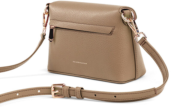 Dámska kožená crossbody kabelka Leyra Grace Taupe
