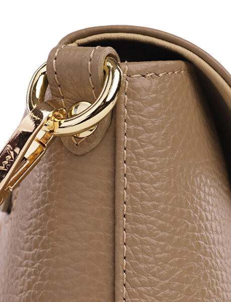 Dámska kožená crossbody kabelka Leyra Grace Taupe