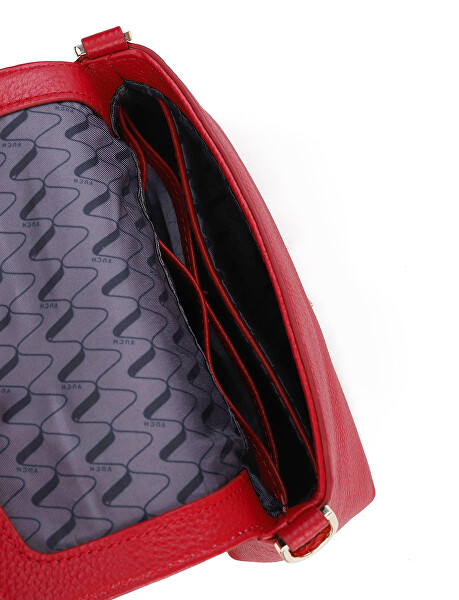 Dámská kožená crossbody kabelka Leyra Red
